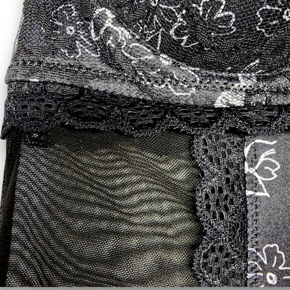 Jessica Simpson intimates  Babydoll Lingerie- SMALL- Black & White- Women's - Picture 6 of 14